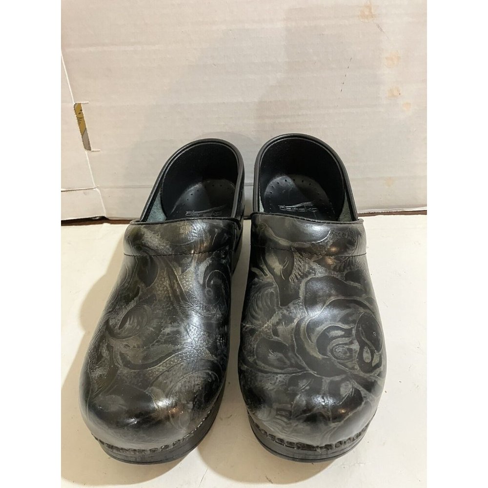 Dansko Black Patterned Clogs - image 2